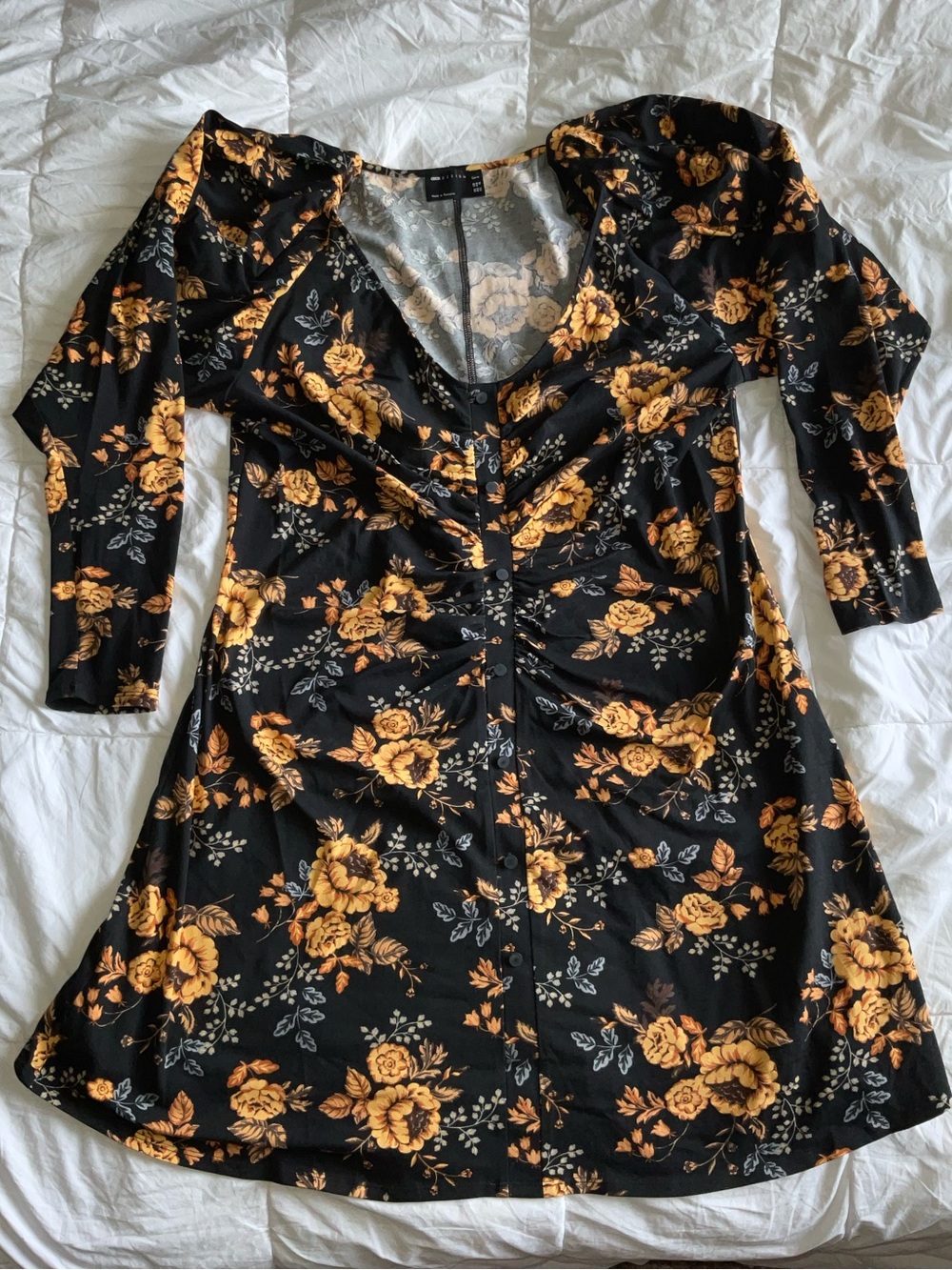 ASOS Curve Long Sleeve Mini Dress